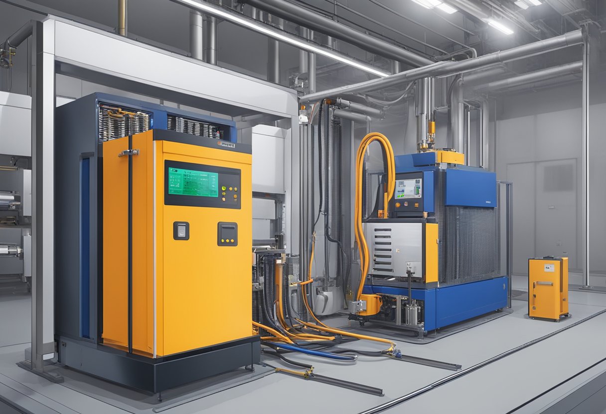 Аккумулятор проходит испытания на тепловой разгон в контролируемой среде. Датчики температуры и предохранительные устройства присутствуют